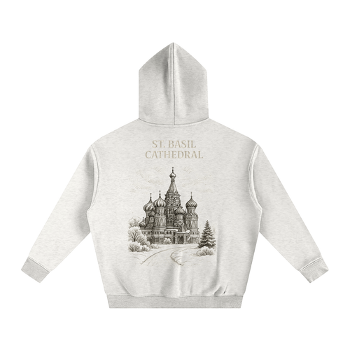 Sudadera con capucha de forro polar de gran tamaño